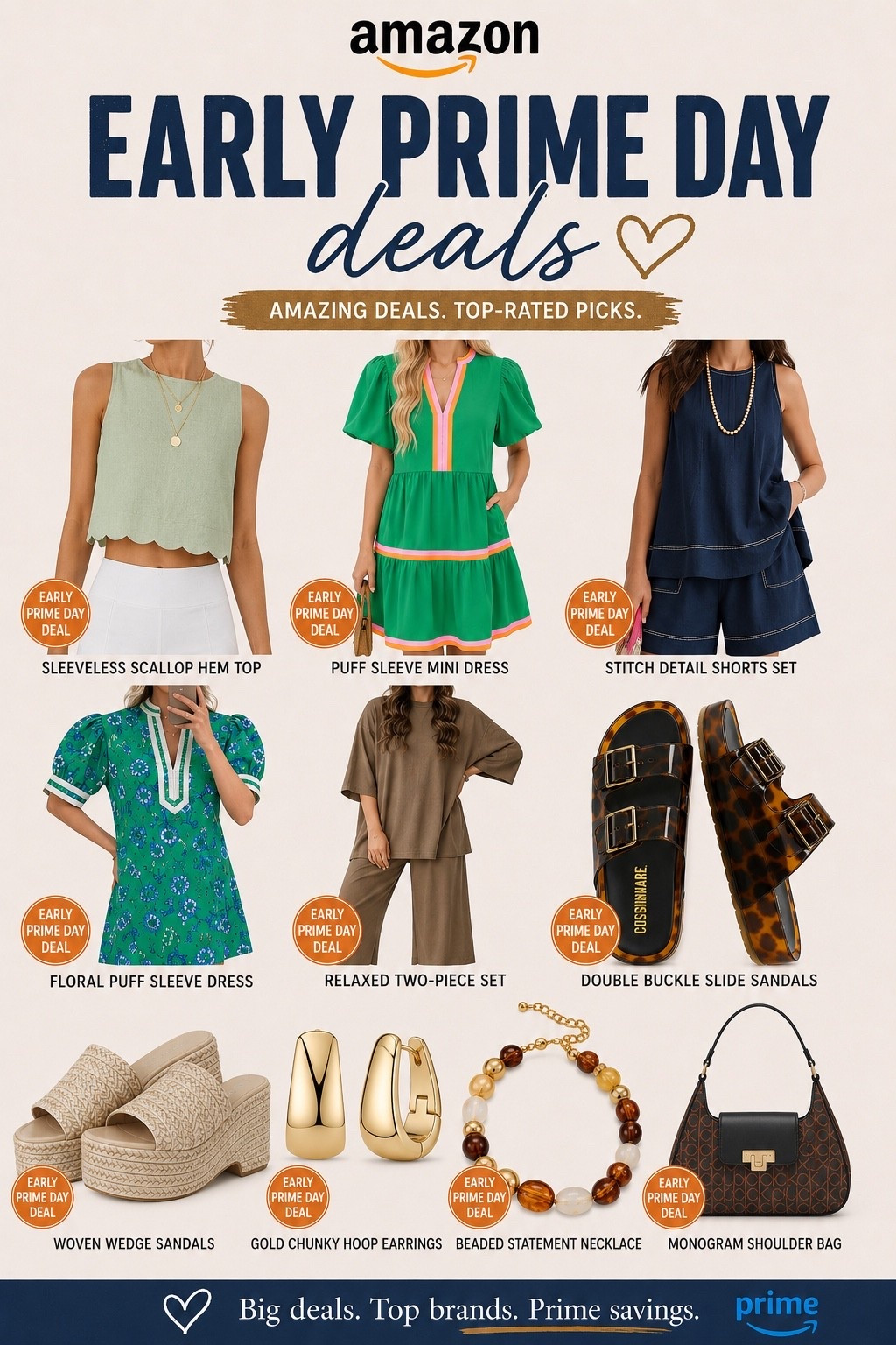 ✨ EARLY PRIME DAY FASHION DEALS ARE HERE ✨@

I rounded up some of my favorite fashion finds that are already on sale before Prime Day officially starts! From cute summer dresses and matching sets to trendy sandals, statement accessories, and everyday staples, these are the deals worth grabbing before they’re gone.

🛍️ Affordable
🤍 Trendy & versatile
⚡ Prime Day savings

Shop all my Early Prime Day fashion picks on LTK before the best sizes and colors sell out! @amazon

#LTKSaleAlert #LTKootd #LTKgrwm