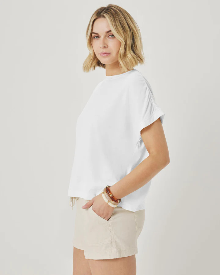 Rebecca Shirred Tee | Splendid