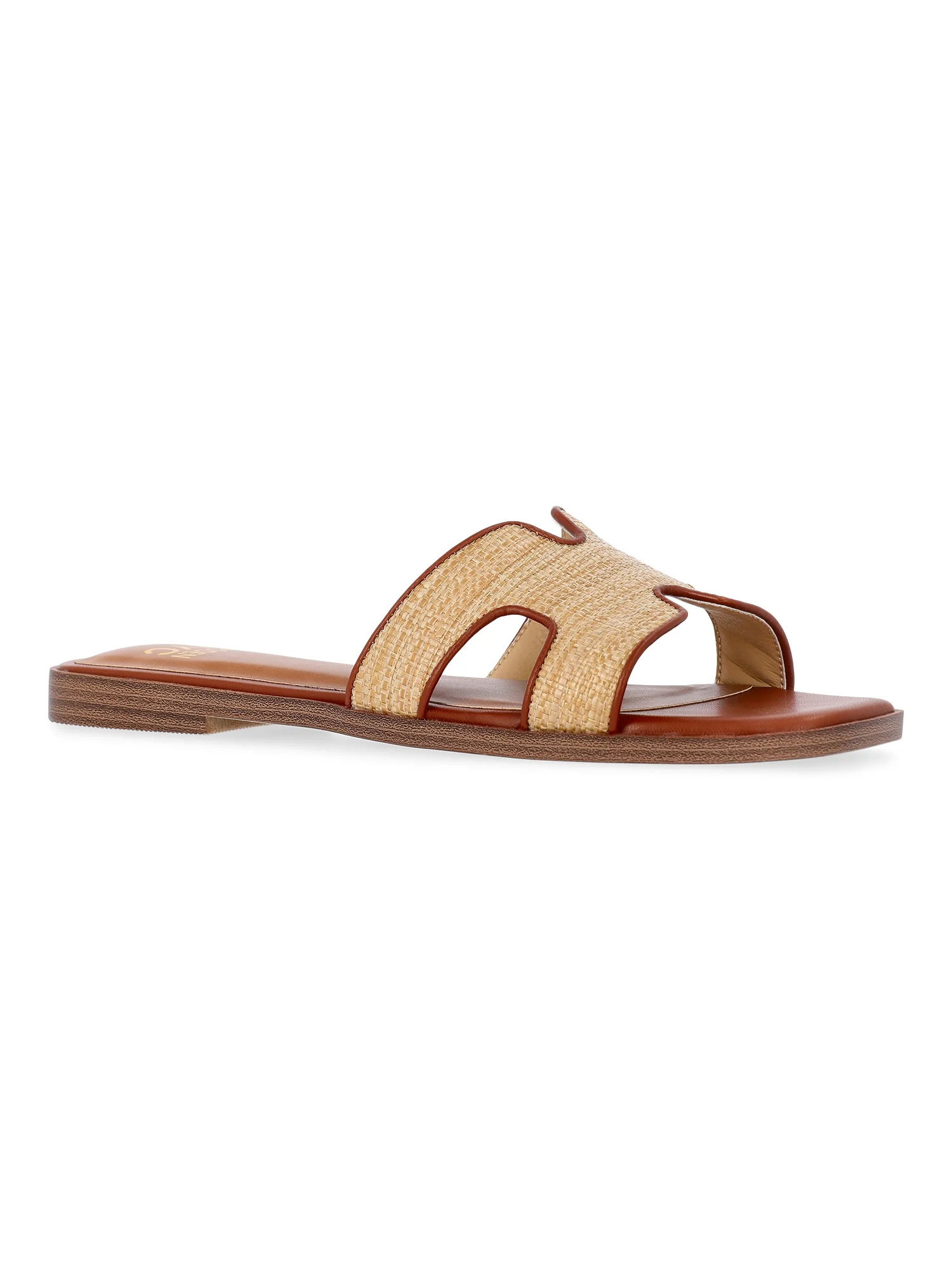 Madden NYC Women's Raffia Slide Sandals | Walmart (US)