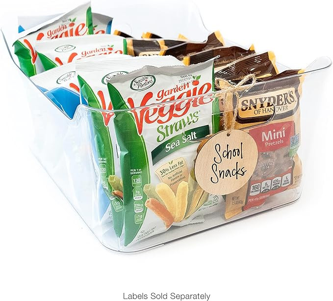 Round Wood Tag Basket Label for Storage Bin | 12 Wood Circles for Crafts with Hole & Nature Jute ... | Amazon (US)