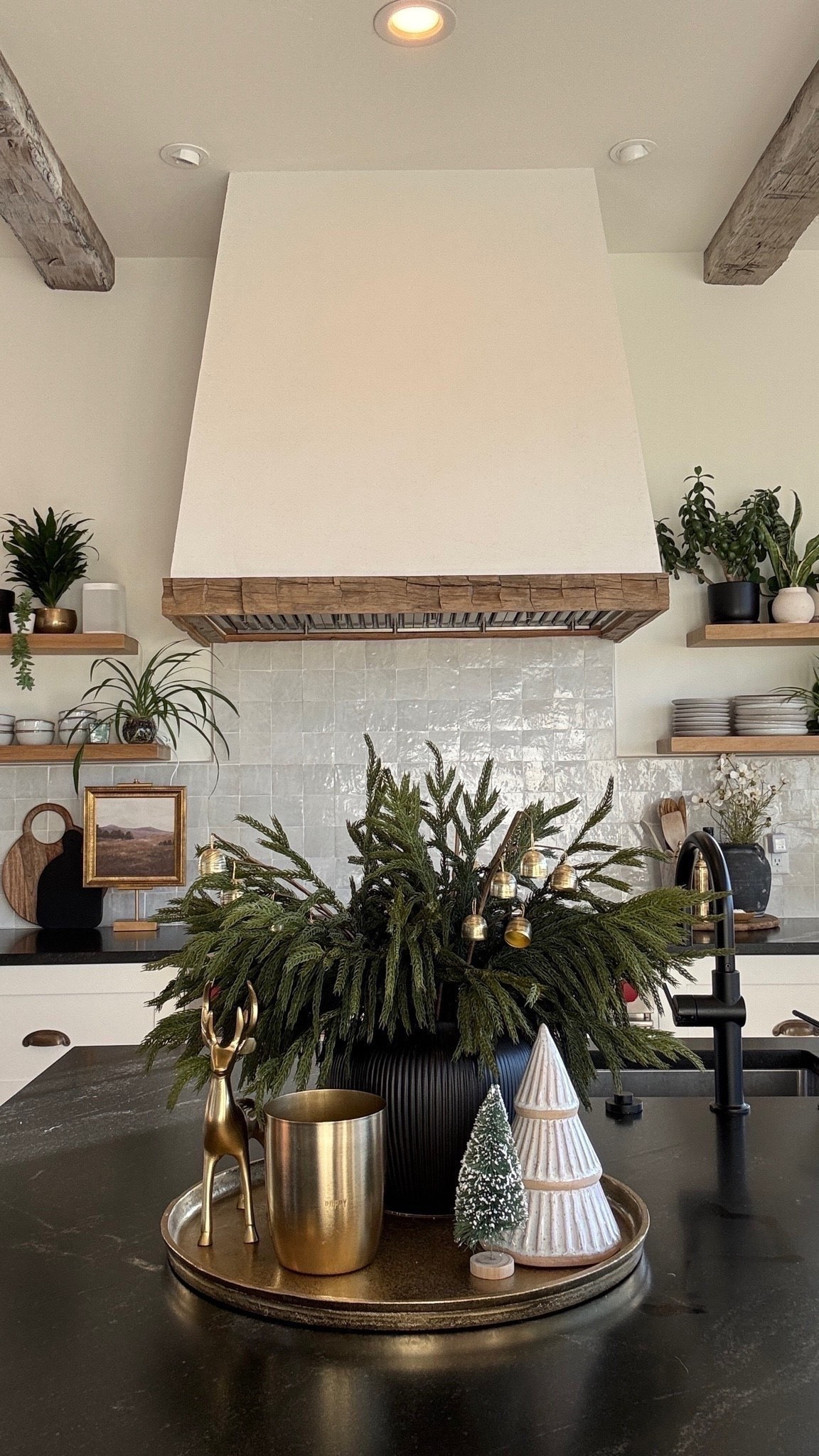 You really don’t need much to make a room feel ready for Christmas. 🎄🤎

A little greenery, a cozy layer or two, and a few festive details can completely change the feel of a space without making it feel overly decorated.

I love when holiday touches blend naturally into the home instead of taking everything over. Simple, warm, and collected is always my favorite. ✨❤️

#LTKHome #LTKSeasonal #LTKmomlife