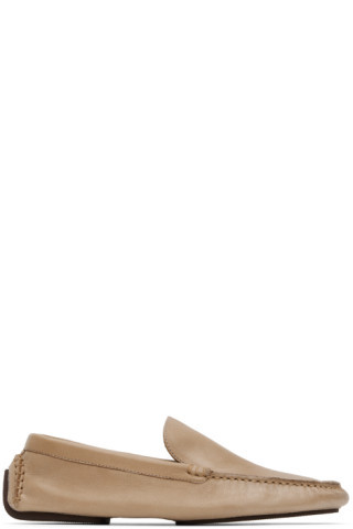 Taupe Lucca Loafers | SSENSE