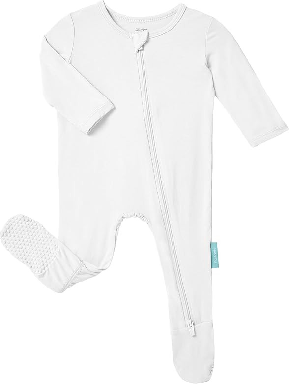 Baby Zipper Footie Pajamas, Supersoft Bamboo Rayon Baby Footed Pjs Boy Girl 0-3-6-9-18-24 Month C... | Amazon (US)