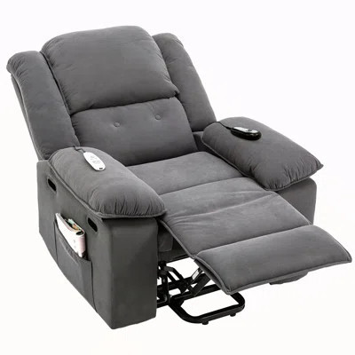 Massage Recliner,Power Lift Chair For Elderly With Adjustable Massage And Heating Function,Recliner Chair With Infinite Position And Side Pocket For L | Wayfair North America