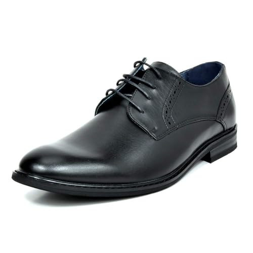 Bruno Marc Mens Classic Dress Oxfords Business Derby Shoes, Black - 10 Wide (PRINCEWIDE-16) | Amazon (US)