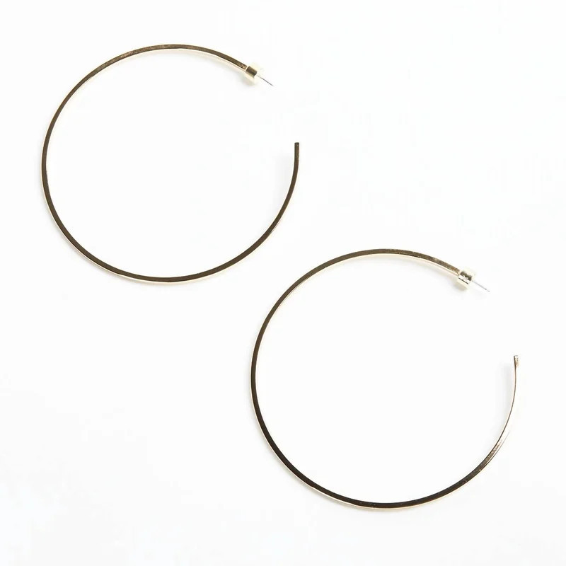 Eklexic Jewelry Ultimate Hoops In Gold - Gold | Verishop