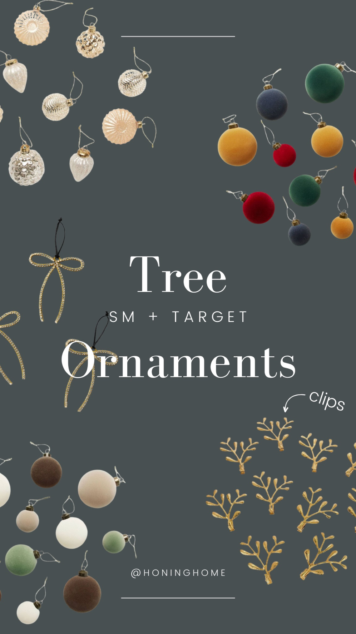 Studio Mcgee, Studio Mcgee Target, Studio Mcgee christmas, Target find, target holiday, holiday home decor, christmas home, christmas decor, target home, target ornaments, velvet ornament, velvet tree, mercury glass ornaments, bow ornament, clip ornaments, traditional ornaments, clip ornaments

#LTKSeasonal #LTKhome #LTKHoliday