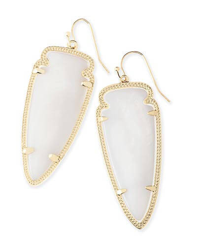 Skylar Earrings in White Pearl | Kendra Scott