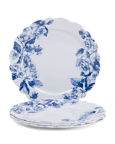 Set Of 4 Suzuka Floral Dinner Plates | TJ Maxx