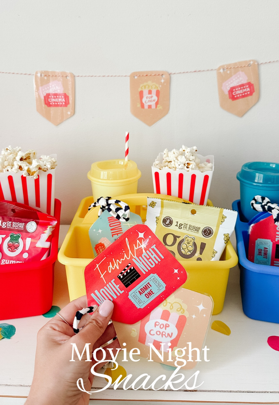 Movie night snacks. You can grab the printables on my website. I linked the candy and bins we used to create these   

#LTKparties #LTKfamily #LTKkids