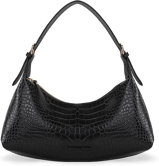 Montana West MEDIUM Shoulder Purses for Women Crescent Hobo Bags Trendy Purses | Amazon (US)