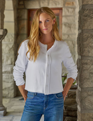 JACKIE White, Triple Terry White / XL | Frank & Eileen