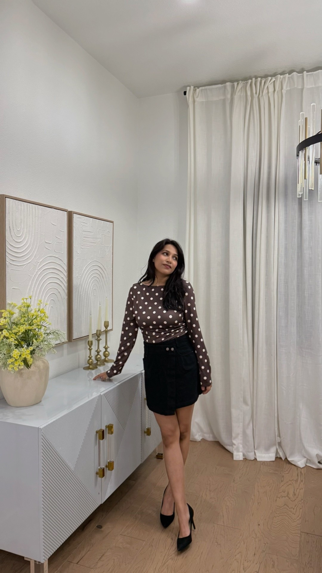 Polka dot top #springoutfit 

#LTKootd