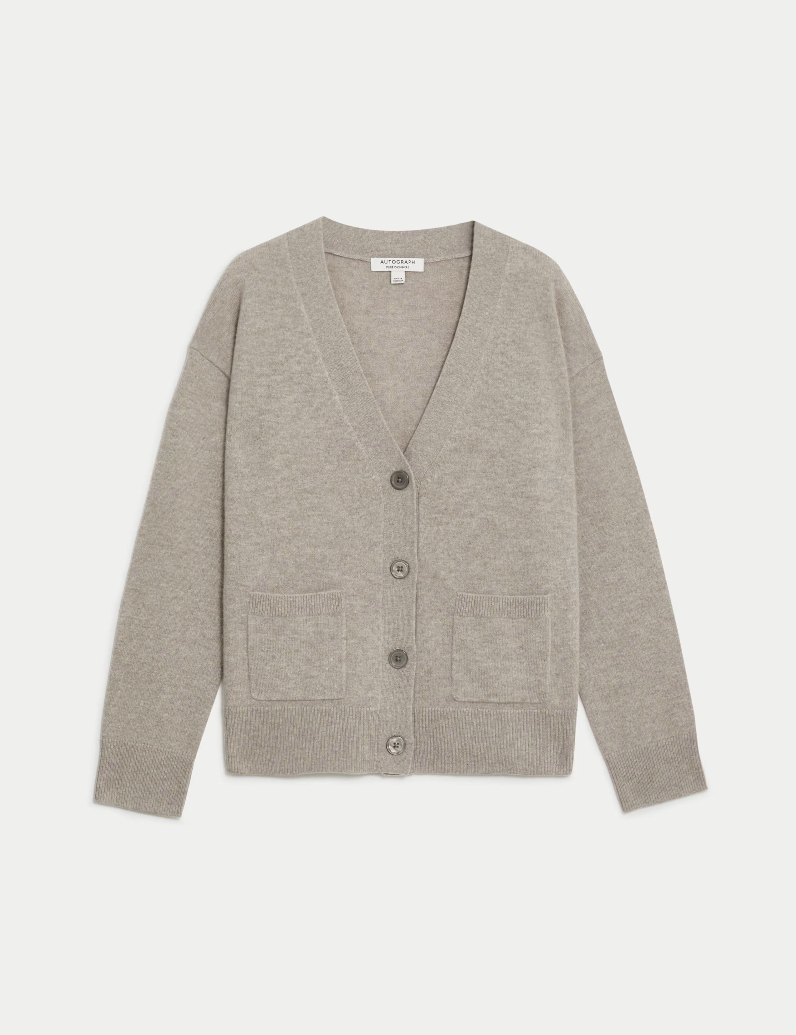 Pure Cashmere V-Neck Button Front Cardigan | Marks & Spencer (UK)