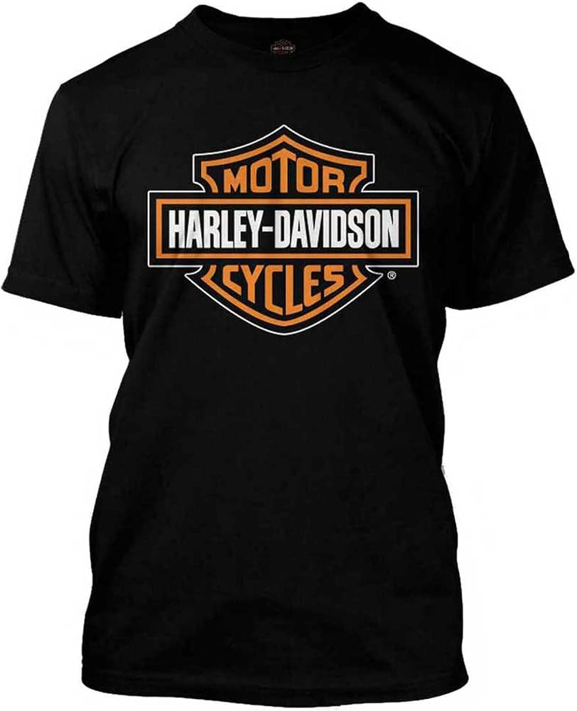 Harley-Davidson Men's Bar & Shield Logo Crew-Neck Cotton T-Shirt | Amazon (US)