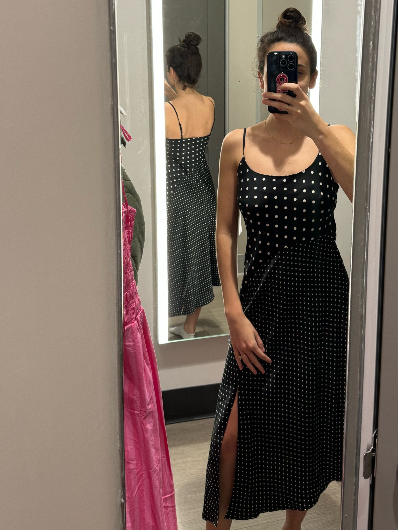 This dress from Target is so flattering! I’m wearing an XS. #target #slipdress #polkadotdress 

#LTKstyletip #LTKwedding