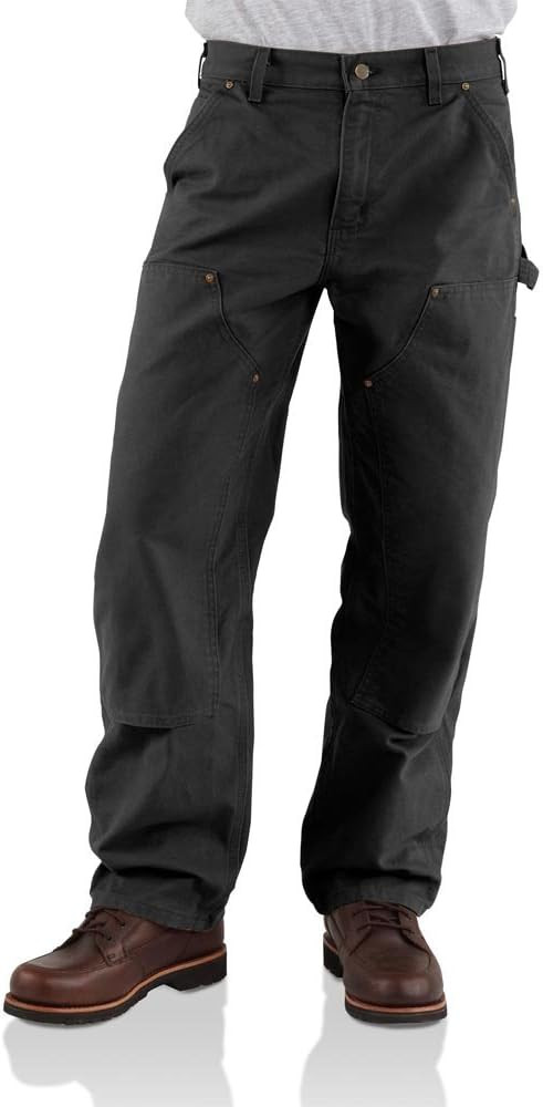 Carhartt Men's Loose Fit Washed Duck Double-Front Utility Work Pant | Amazon (US)