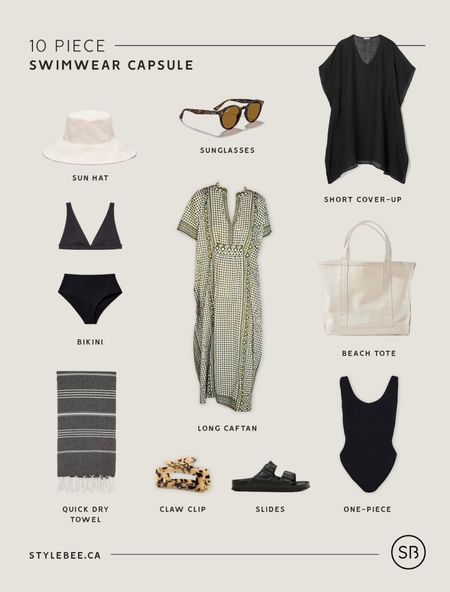 My 10 Piece Swimwear Capsule - More on all the items in my collection, why you need one and how to curate your own capsule on the blog. 

#swimwear #capsule #summerstyle

#LTKSeasonal