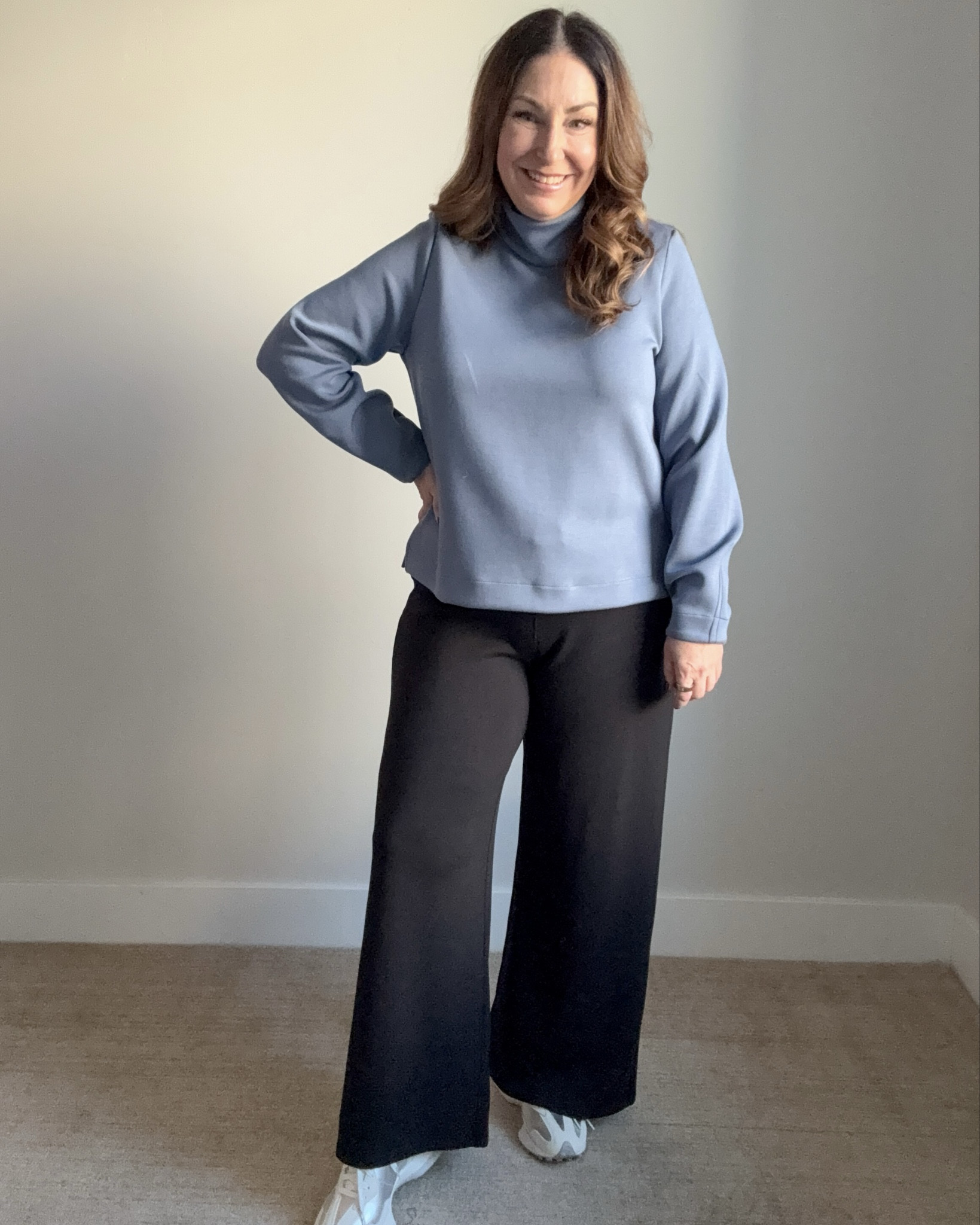 Winter Casual outfit from @spanx wearing large in top, XL Petite in pants - size up if in-between 

new customer code RYANNEXSPANX for 10% off plus free shipping 

#Spanx #spanxpartner  

 

#LTKOver40 #LTKMidsize