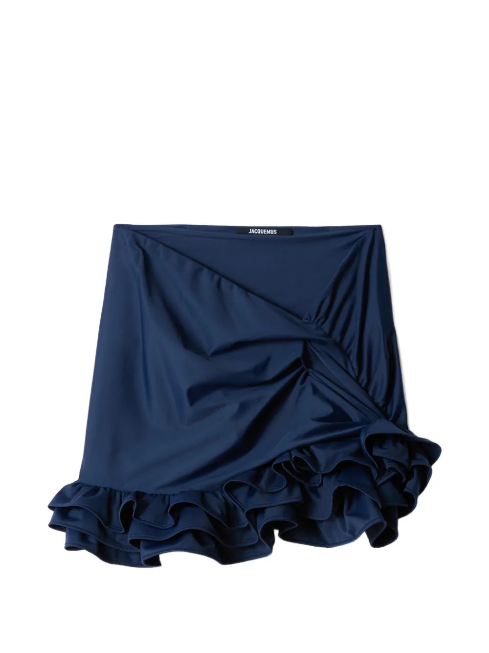 Jacquemus Jupe Playa Ruffled Mini Skirt | Blue | FARFETCH | Farfetch Global