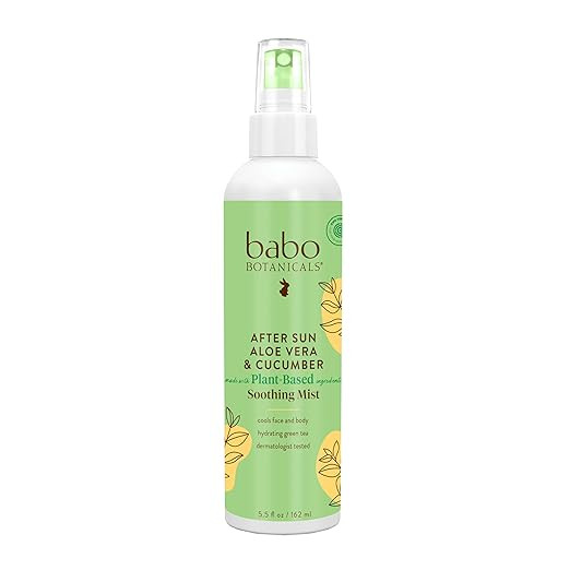 Babo Botanicals After Sun Soothing Mist - Aloe Vera & Cucumber - For Face, Body & Sensitive Skin ... | Amazon (US)