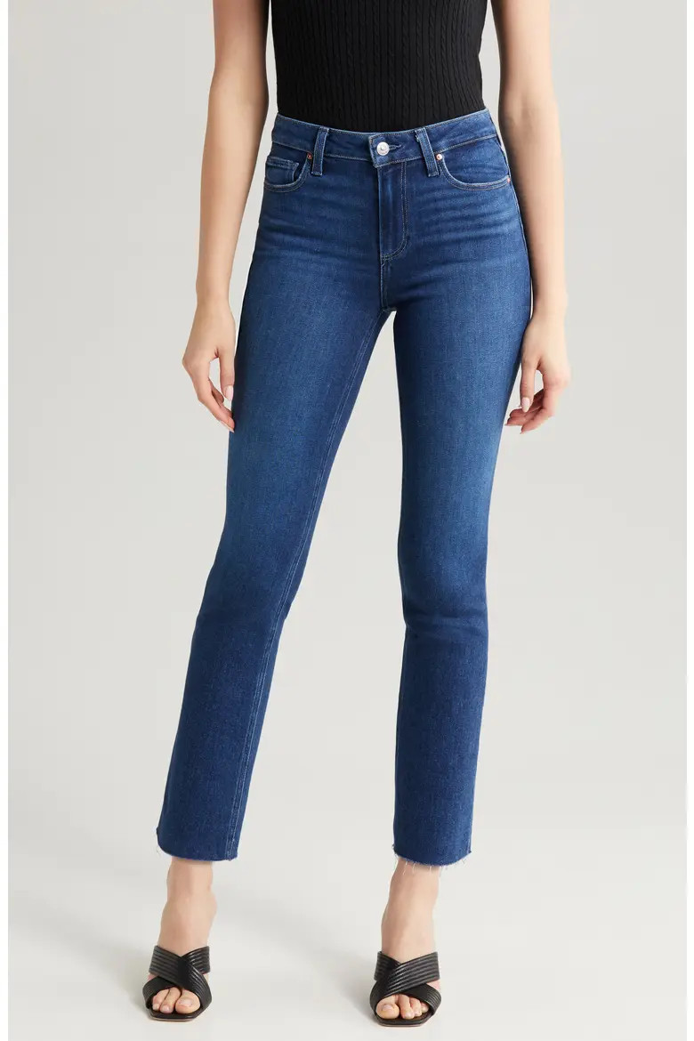 Cindy Raw Edge Straight Leg Jeans (Women) | Nordstrom | Nordstrom