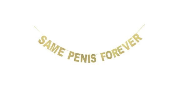 Same Penis Forever Banner, Bachelorette Party Banner, Stagette Party Banner, Hen Party Banner, Ba... | Etsy (US)