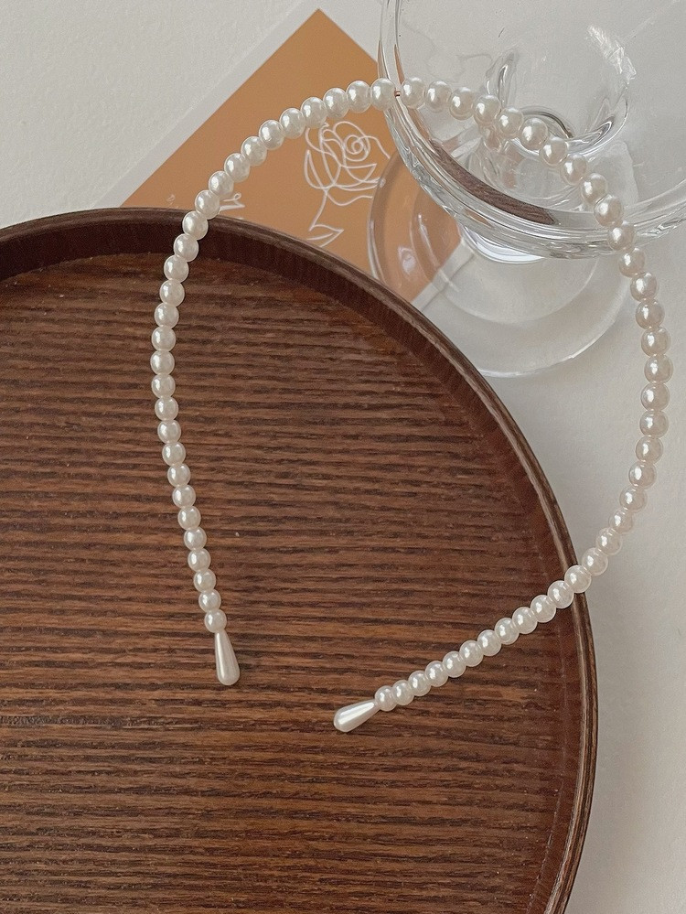 Faux Pearl Beaded Headband | SHEIN
