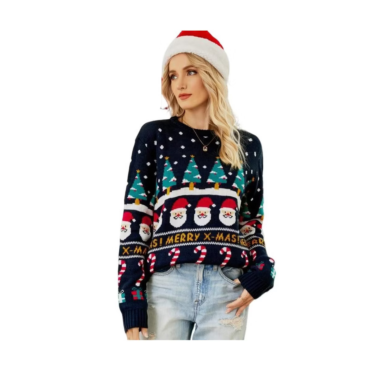 Coolmee Women's Ugly Christmas Sweaters Cute Fuzzy Funny Wintertime and Holiday Parties Knitted P... | Target