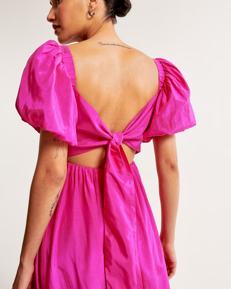 Emerson Drama Bow-Back Gown | Abercrombie & Fitch (US)