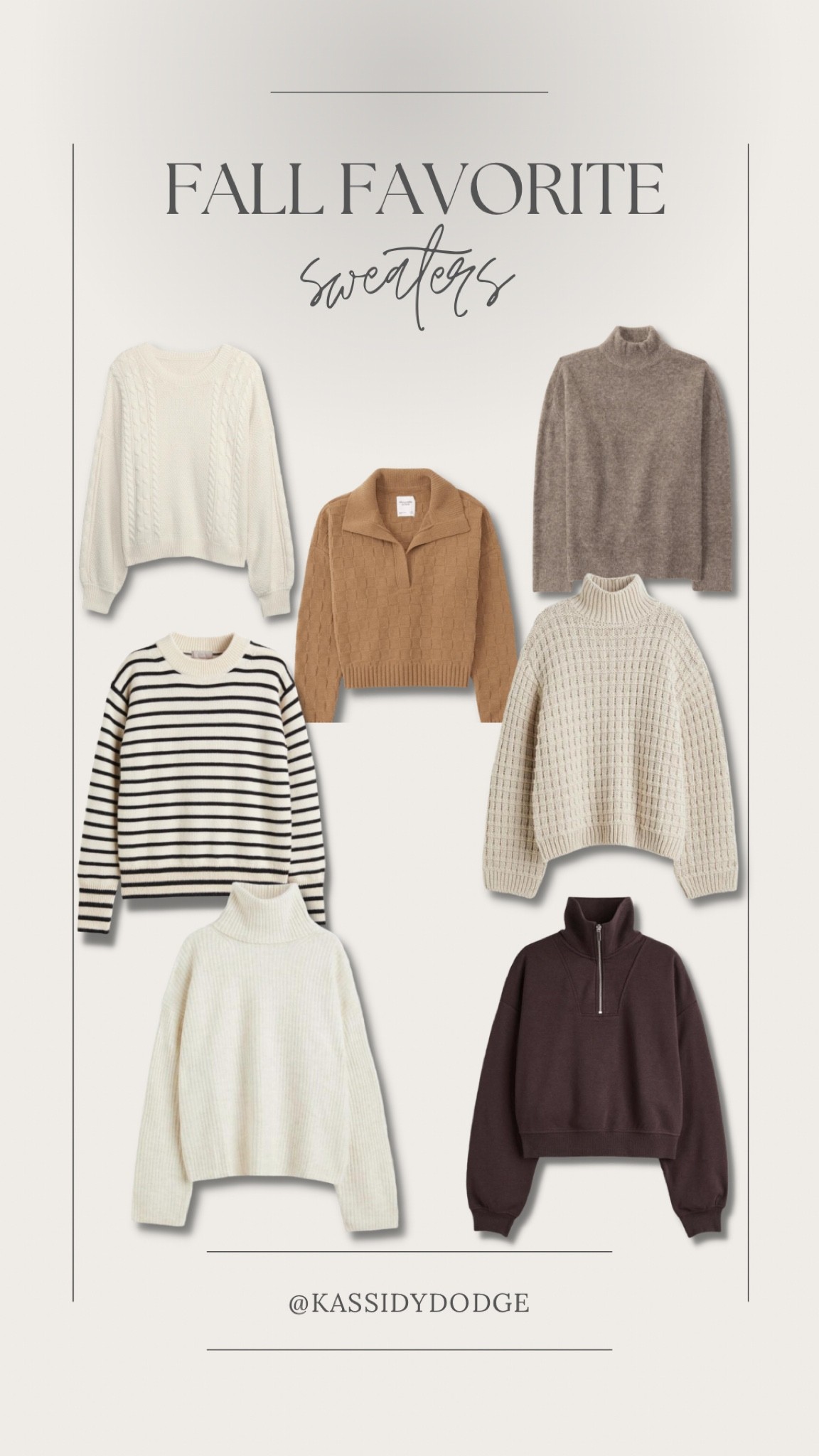 Fall favorite sweaters — h&m, Abercrombie & Fitch, gap

#LTKSeasonal #LTKstyletip