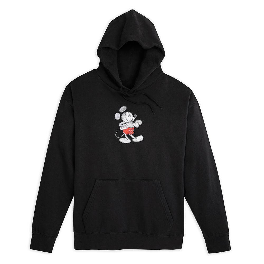 Mickey Mouse Genuine Mousewear Pullover Hoodie for Adults – Black | Disney Store