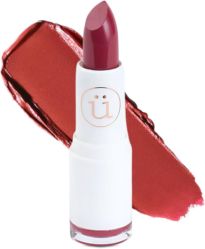 M2U NYC Red Bean Moisturizing Lipstick with Semi-Matte Finish – Intense Pigment, Full Coverage,... | Amazon (US)