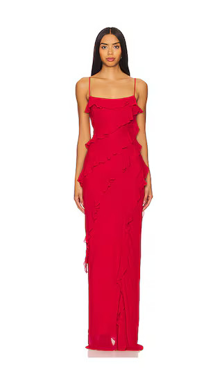 Delora Gown in Red | Revolve Clothing (Global)