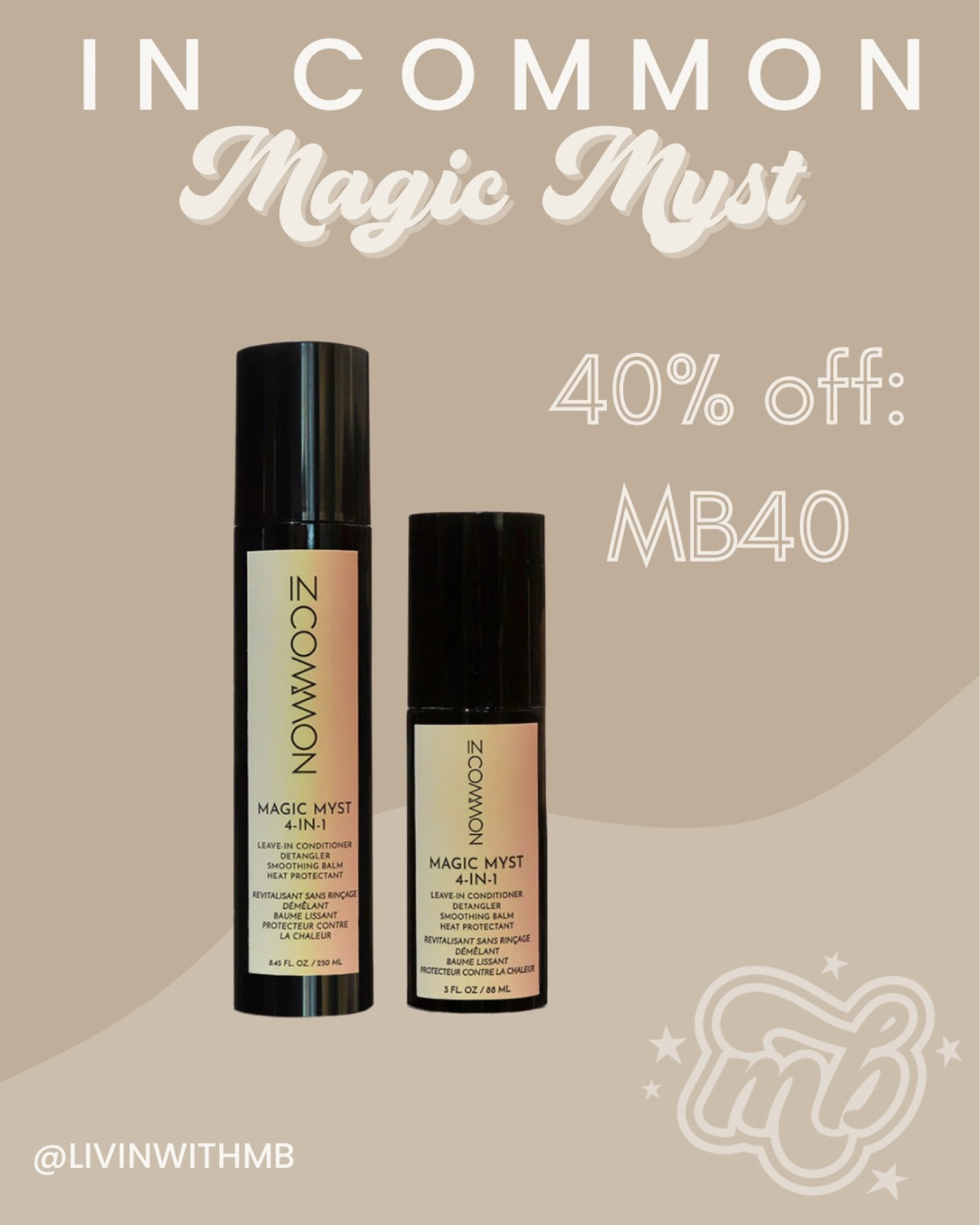 Absolutely living for the In Common Magic Myst👏🏼

Use code: MB40 for 40% off your purchase

#LTKFind #LTKstyletip #LTKbeauty