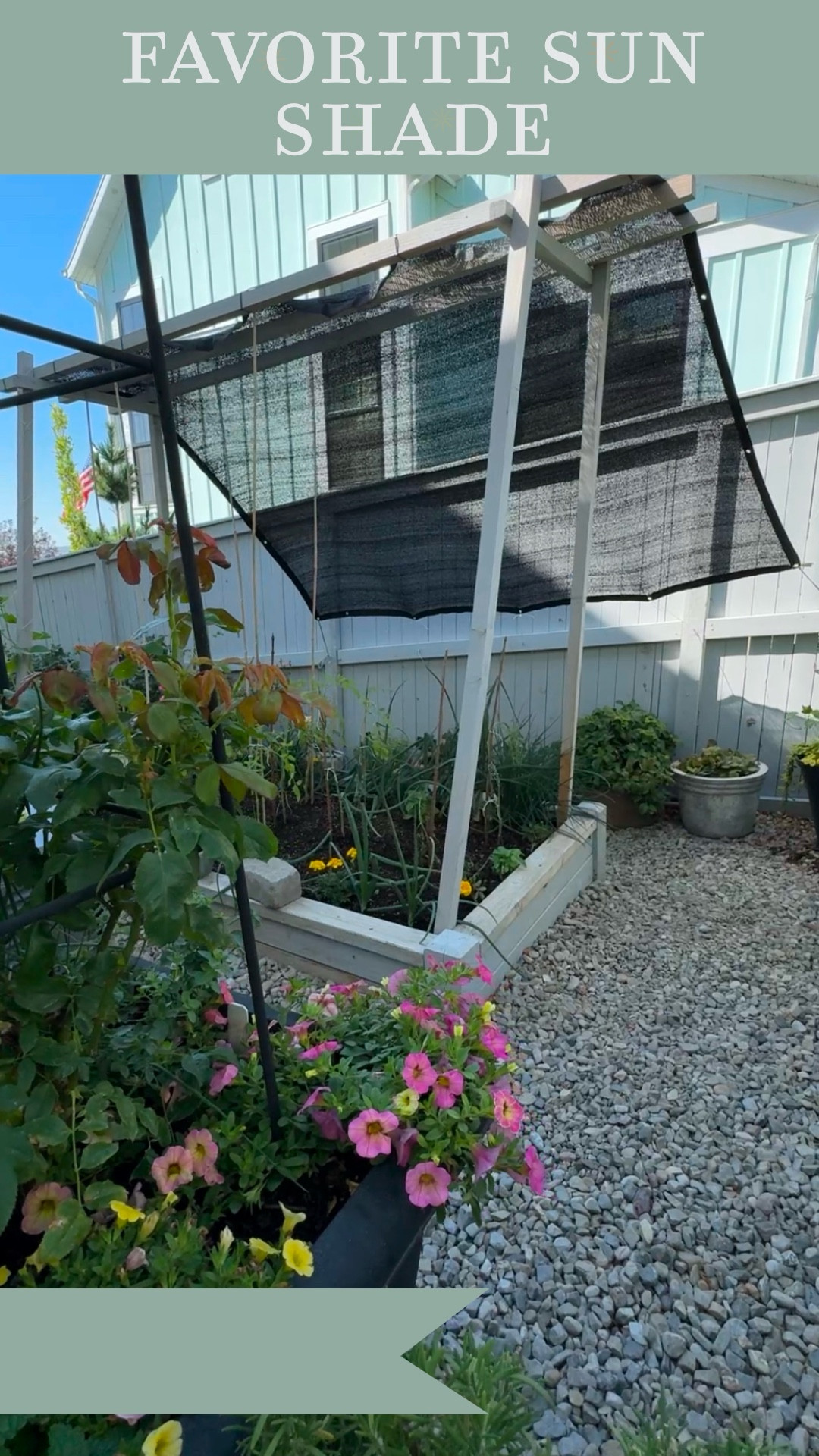Are the leaves on your plants turning crispy and browning?

You might be getting sun scald on your plants and a sun shade can help. 

(Comment shop if you need a link to my exact sun shade.)

I’ve loved using this one for my tomatoes and raspberries. It’s a super affordable option and it does great in my crazy wind. 

The high UV here in Utah can really wreak havoc on your plants in the summertime. 

Some days the UV can reach as high as 13! 🫢💀☀️

So I have found that popping this up in July and August has done wonders for the growth of my plants.

I never really cared much about UV until moving to the Salt Lake Valley in Utah where our elevation changes everything.

But if your plants are struggling, it might not just be you, it could be too much sun! 
