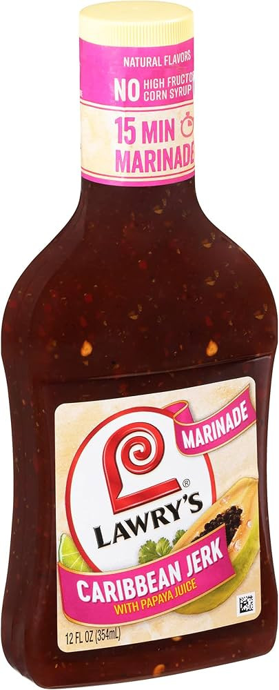 Lawry's Caribbean Jerk with Papaya Juice Marinade, 12 fl oz | Amazon (US)
