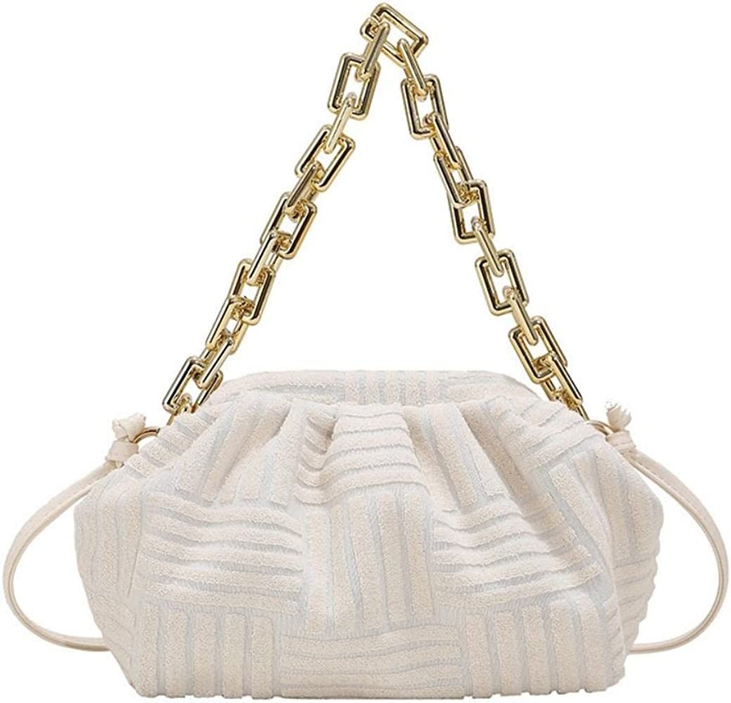 onlymaker Women's Crossbody Handbag Cotton Hobo Handbag Party Chain Should Bag | Amazon (US)