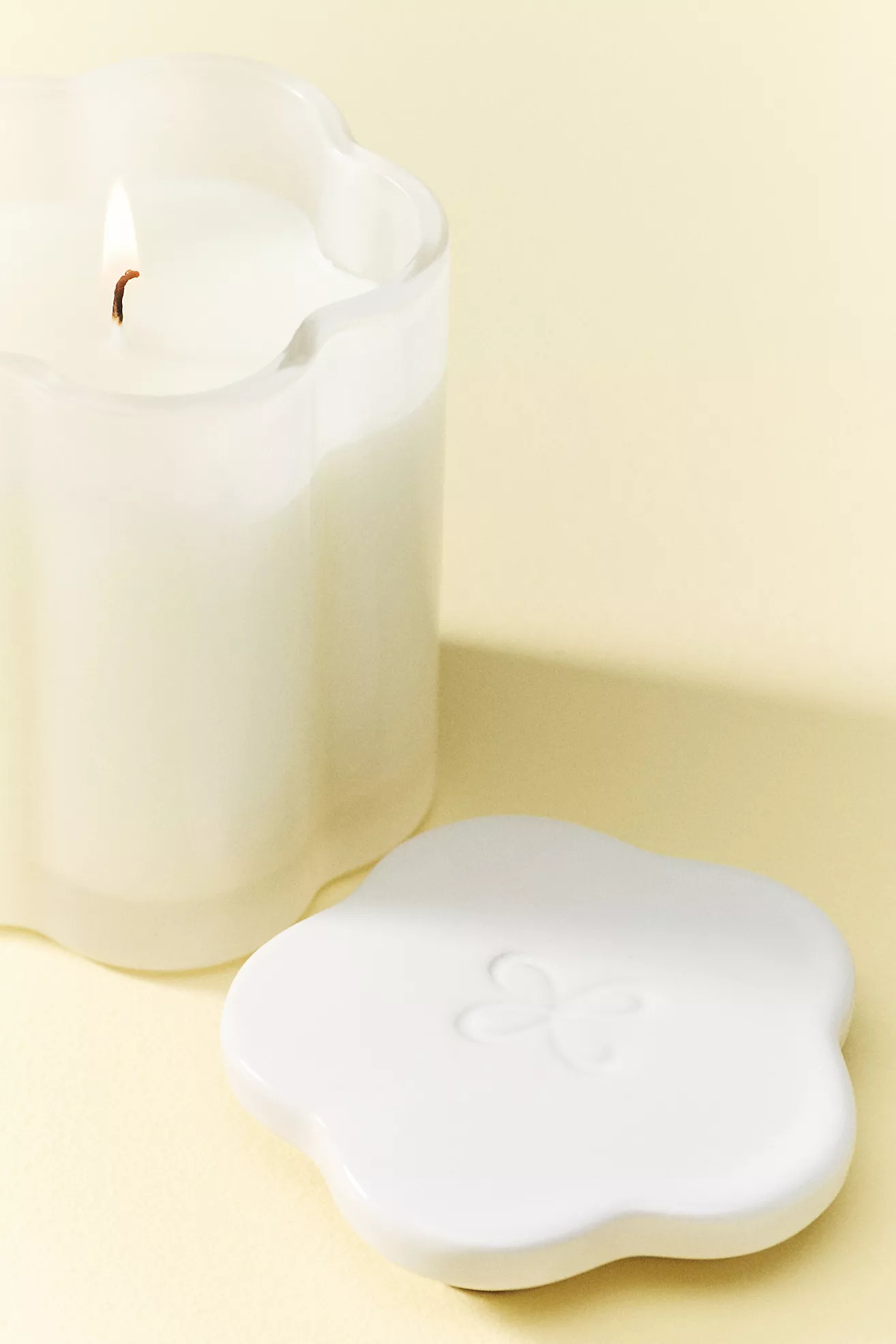 Maeve Fruity Strawberry & Blonde Wood Glass Candle | Anthropologie (US)