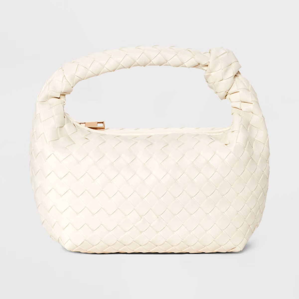 Mini Woven Handbag Clutch - A New Day™ Off-White | Target