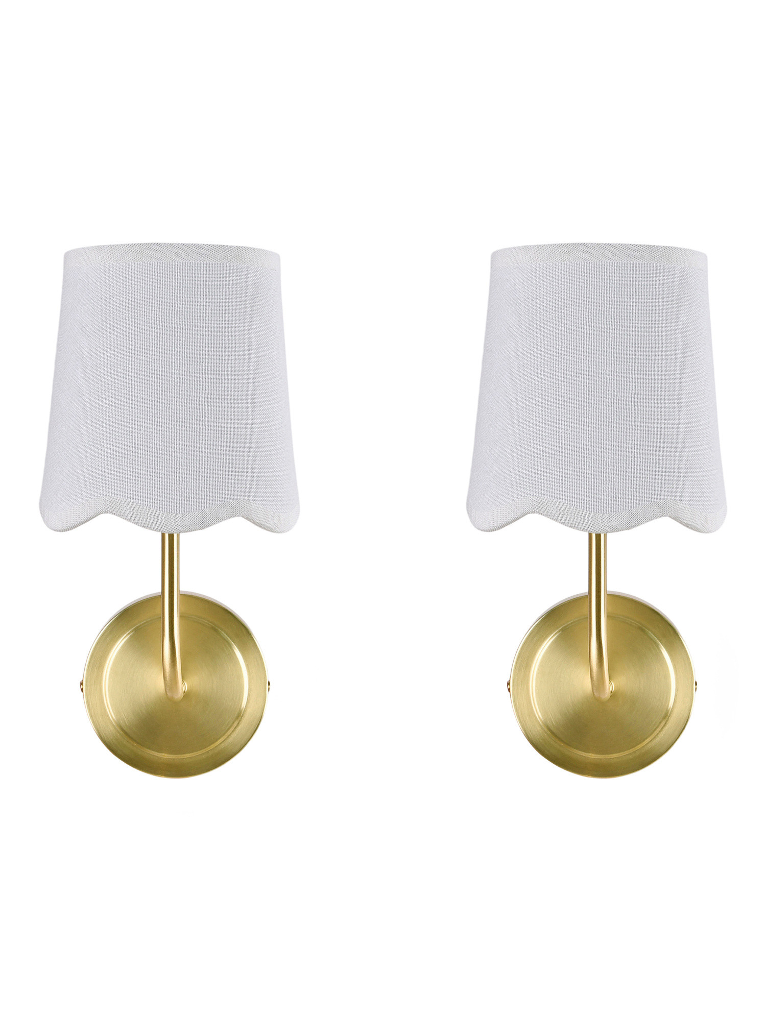 2pk 13.25in Scalloped Sconces | TJ Maxx