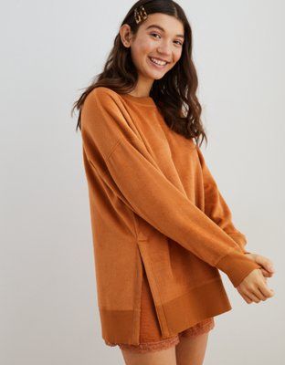 Aerie Oversized Coziest Desert Sweatshirt | American Eagle Outfitters (US & CA)