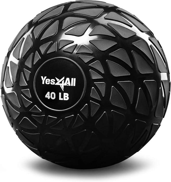 Yes4All Slam Balls, 10-40lb Weighted Ball Weight, Durable PVC Sand Filled Workout Dynamic Slam Ba... | Amazon (US)