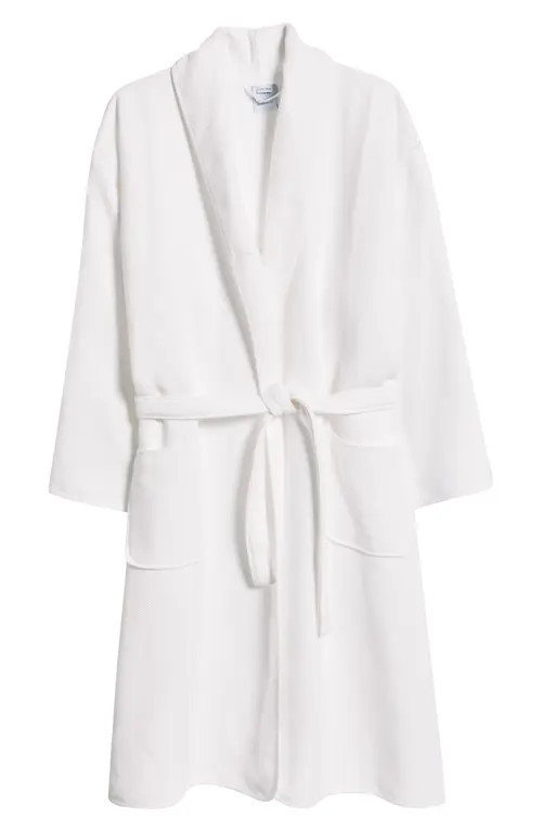 WEEZIE Gender Inclusive Long Spa Robe in White at Nordstrom | Nordstrom