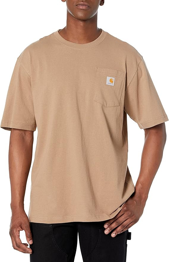 Carhartt Men's Loose Fit Heavyweight Short-Sleeve Pocket T-Shirt Closeout | Amazon (US)