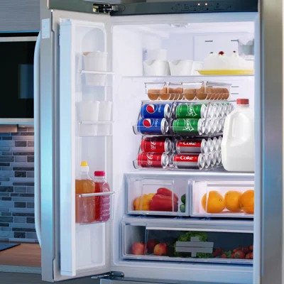 Clear Stackable 4 Soda Can Dispensers and 2 Egg Holders Set | Wayfair North America
