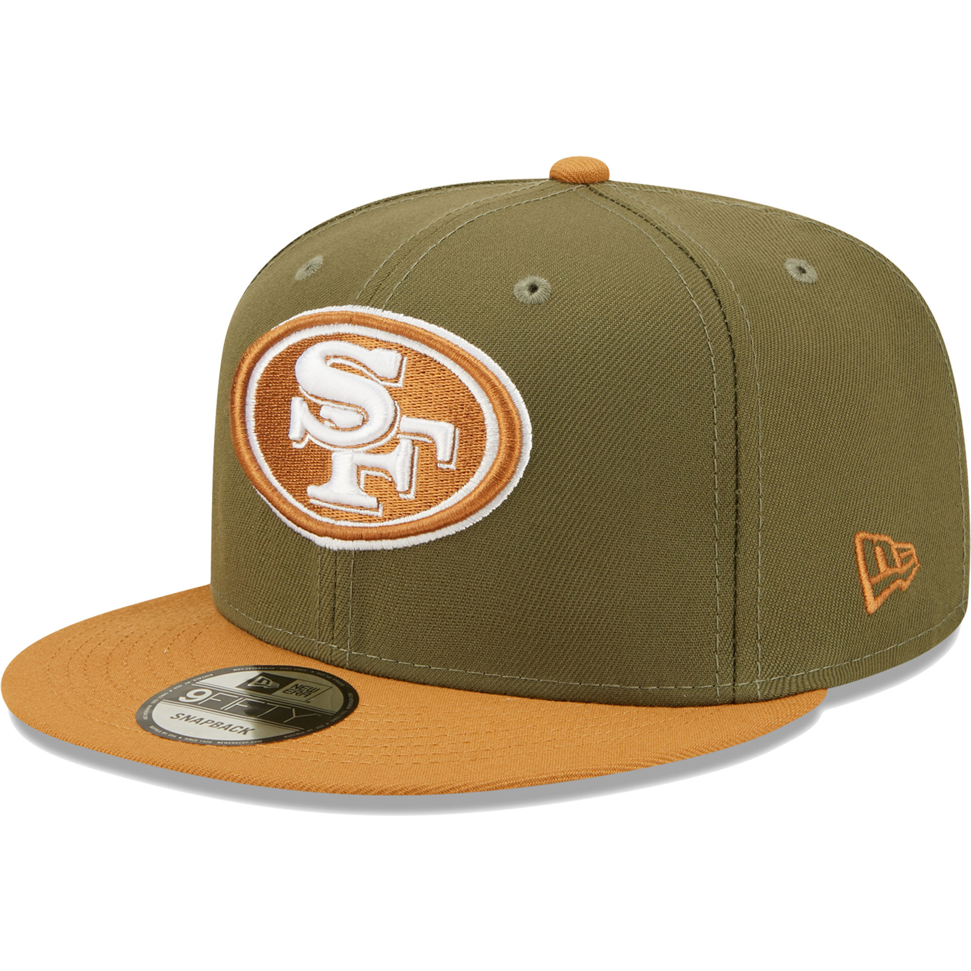 Men's New Era Olive/Brown San Francisco 49ers Two-Tone Color Pack 9FIFTY Snapback Hat | Fanatics