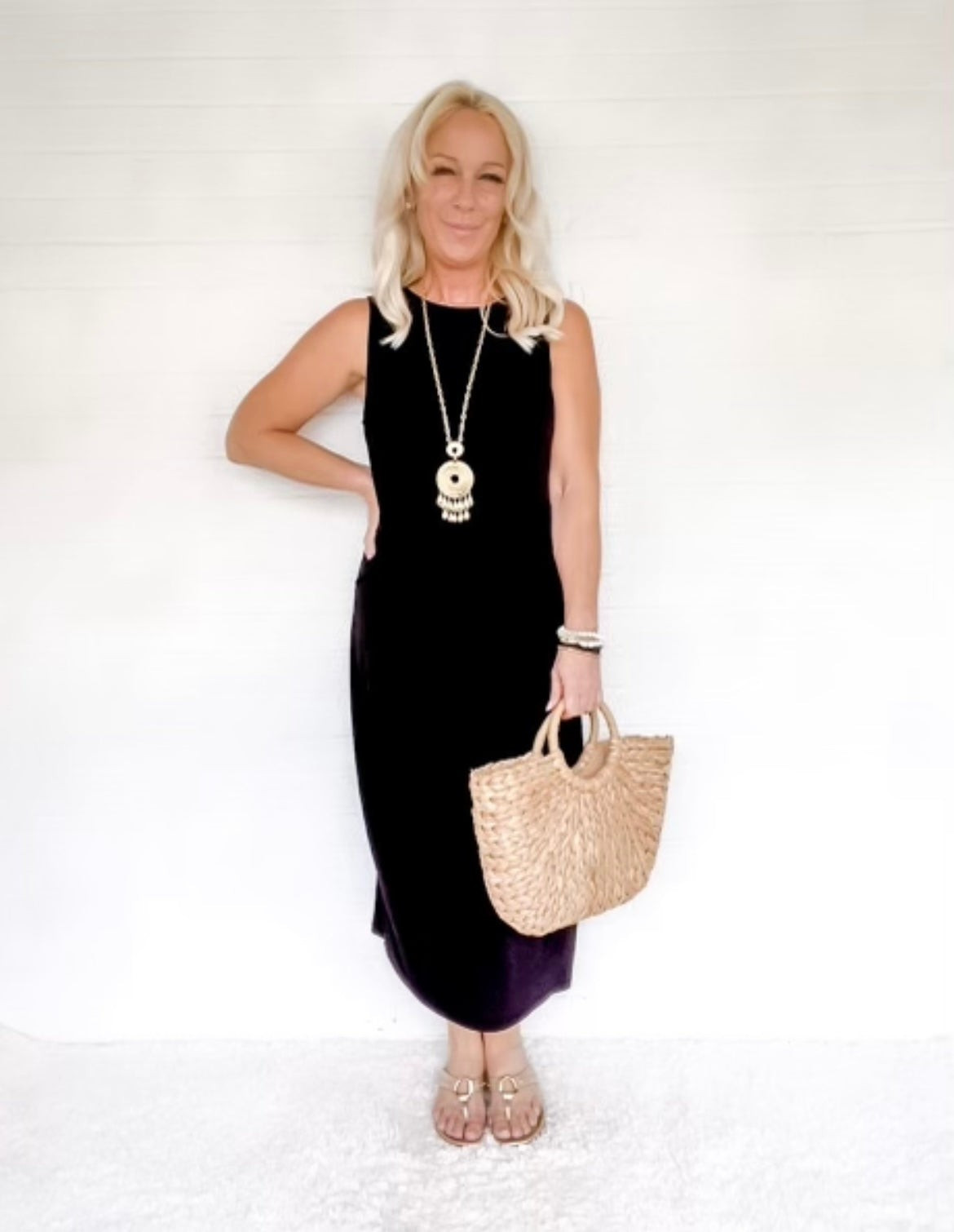 Set My Intention Maxi Dress | Peppered with leopard