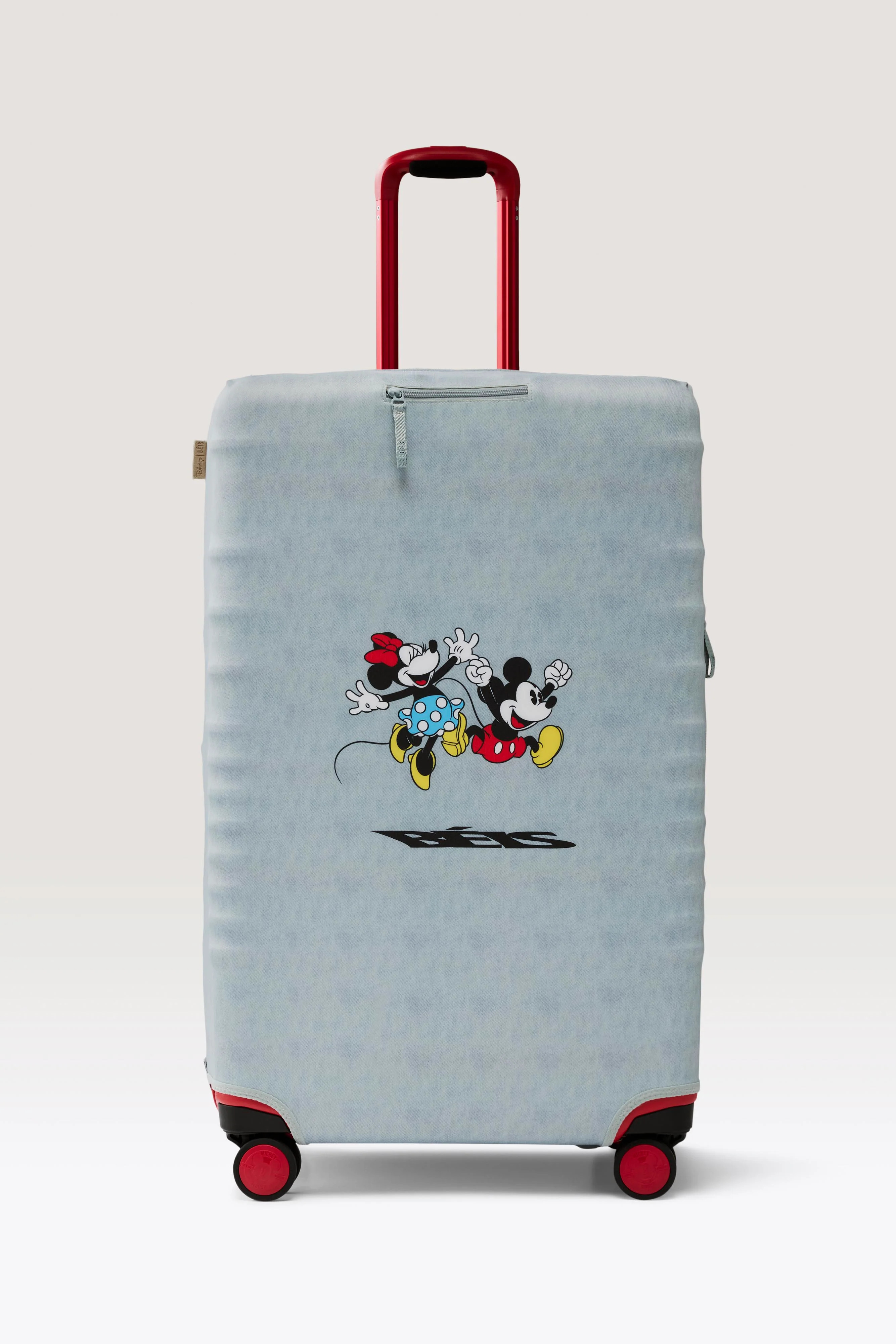 The Disney Large Check-In Luggage Cover 
                in Blue Jeans | BEIS