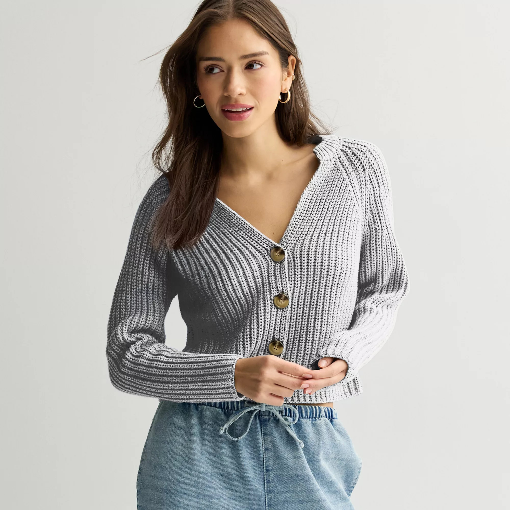 Juniors' SO® Chunky Cardigan Sweater | Kohl's